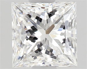 Picture of Natural Diamond 0.50 Carats, Princess with  Cut, E Color, VS2 Clarity and Certified by GIA
