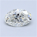 Natural Diamond 0.80 Carats, Oval with  Cut, H Color, VS2 Clarity and Certified by GIA