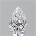 Natural Diamond 0.71 Carats, Pear with  Cut, D Color, VS2 Clarity and Certified by GIA