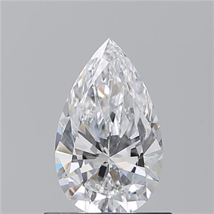 Picture of Natural Diamond 0.71 Carats, Pear with  Cut, D Color, VS2 Clarity and Certified by GIA