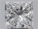 Natural Diamond 3.01 Carats, Princess with  Cut, E Color, SI1 Clarity and Certified by GIA