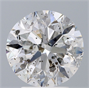 Diamante Natural 3.00 quilates, Redondo , Color G, claridad I1 y certificado GIA