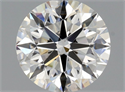 Natural Diamond 0.85 Carats, Round with Excellent Cut, H Color, VS2 Clarity and Certified by GIA