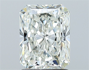Foto Diamante Natural 1.51 quilates, Radiante , Color I, claridad VVS1 y certificado GIA de