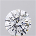 Lab Grown Diamond 5.03 Carats, Round with Ideal Cut, E Color, VS2 Clarity and Certified by IGI