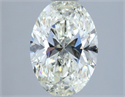 Natural Diamond 1.70 Carats, Oval with  Cut, J Color, VS2 Clarity and Certified by IGI