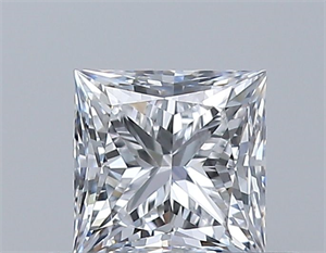 Foto Diamante Natural 0.40 quilates, Princesa , Color D, claridad VS1 y certificado GIA de