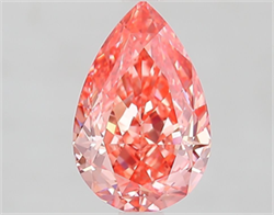Picture of Lab Grown Diamond 2.01 Carats, Pear with  Cut, Fancy Vivid Pink Color, VVS2 Clarity and Certified by IGI
