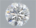 Natural Diamond 0.70 Carats, Round with Excellent Cut, F Color, IF Clarity and Certified by GIA