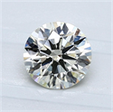 Natural Diamond 1.01 Carats, Round with Excellent Cut, L Color, I1 Clarity and Certified by GIA