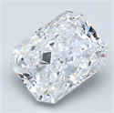 Natural Diamond 1.52 Carats, Radiant with  Cut, D Color, VVS2 Clarity and Certified by GIA