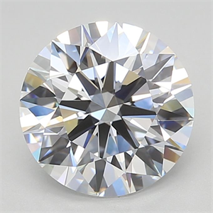 Picture of Lab Grown Diamond 2.64 Carats, Round with Excellent Cut, D Color, VVS1 Clarity and Certified by GIA