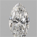 Natural Diamond 0.10 Carats, Marquise with  Cut, F Color, VVS2 Clarity and Certified by IGI
