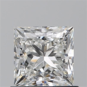 Picture of Natural Diamond 0.91 Carats, Princess with  Cut, G Color, VS2 Clarity and Certified by GIA