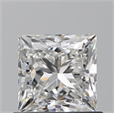 Natural Diamond 0.91 Carats, Princess with  Cut, G Color, VS2 Clarity and Certified by GIA