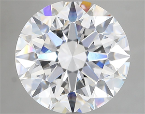 Picture of Lab Grown Diamond 6.01 Carats, Round with Ideal Cut, E Color, VVS2 Clarity and Certified by IGI