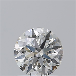 Picture of Natural Diamond 0.76 Carats, Round with Excellent Cut, H Color, VS1 Clarity and Certified by GIA