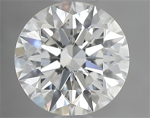 Picture of Natural Diamond 1.02 Carats, Round with Excellent Cut, I Color, SI2 Clarity and Certified by GIA
