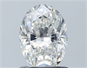Diamante Natural 0.90 quilates, Ovalado , Color G, claridad VVS1 y certificado GIA