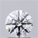 Lab Grown Diamond 1.20 Carats, Round with Ideal Cut, D Color, VVS2 Clarity and Certified by IGI
