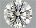 Lab Grown Diamond 1.06 Carats, Round with Ideal Cut, F Color, VVS2 Clarity and Certified by IGI