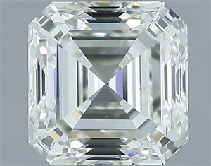 Picture of Natural Diamond 1.01 Carats, Asscher with  Cut, J Color, VS1 Clarity and Certified by IGI