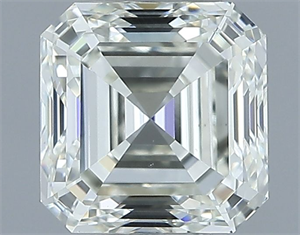 Picture of Natural Diamond 1.01 Carats, Asscher with  Cut, J Color, VS1 Clarity and Certified by IGI