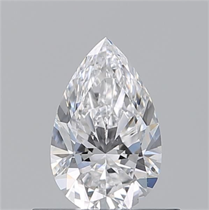 Picture of Natural Diamond 0.51 Carats, Pear with  Cut, D Color, VS2 Clarity and Certified by GIA