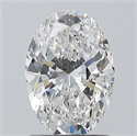 Diamante Natural 1.20 quilates, Ovalado , Color E, claridad SI2 y certificado GIA