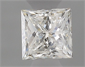 Natural Diamond 0.35 Carats, Princess with  Cut, H Color, SI1 Clarity and Certified by GIA