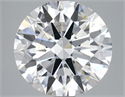 Lab Grown Diamond 4.12 Carats, Round with Ideal Cut, E Color, SI1 Clarity and Certified by IGI