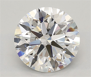 Picture of Lab Grown Diamond 4.02 Carats, Round with Excellent Cut, D Color, FL Clarity and Certified by IGI