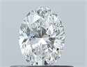 Natural Diamond 0.41 Carats, Oval with  Cut, E Color, VVS2 Clarity and Certified by GIA