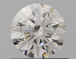 Picture of Natural Diamond 0.60 Carats, Round with Excellent Cut, H Color, SI2 Clarity and Certified by GIA