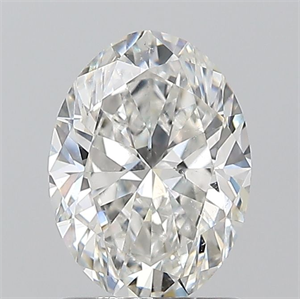 Foto Diamante Natural 1.20 quilates, Ovalado , Color G, claridad SI1 y certificado GIA de
