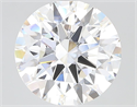 Lab Grown Diamond 4.07 Carats, Round with Ideal Cut, E Color, VVS1 Clarity and Certified by IGI