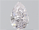 Natural Diamond 0.43 Carats, Pear with  Cut, E Color, VVS1 Clarity and Certified by GIA