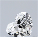 Natural Diamond 0.57 Carats, Heart with  Cut, J Color, SI1 Clarity and Certified by GIA