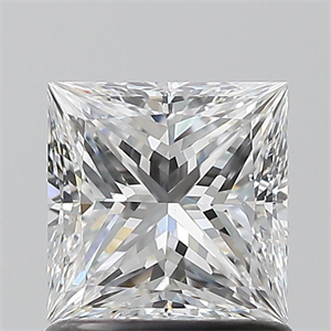 Foto Diamante Natural 1.01 quilates, Princesa , Color E, claridad VS2 y certificado GIA de