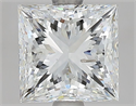 Natural Diamond 1.91 Carats, Princess with  Cut, H Color, SI2 Clarity and Certified by IGI