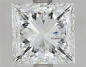 Picture of Natural Diamond 1.91 Carats, Princess with  Cut, H Color, SI2 Clarity and Certified by IGI