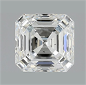 Natural Diamond 2.10 Carats, Asscher with  Cut, H Color, SI1 Clarity and Certified by GIA