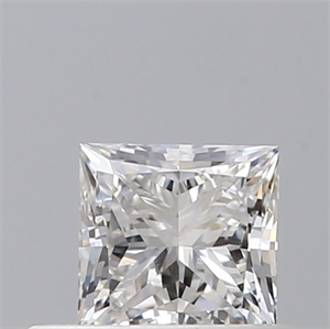 Picture of Natural Diamond 0.41 Carats, Princess with  Cut, E Color, SI1 Clarity and Certified by GIA