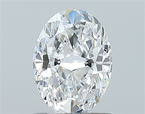 Picture of Natural Diamond 1.01 Carats, Oval with  Cut, E Color, SI1 Clarity and Certified by GIA