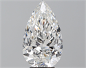 Diamante Natural 5.12 quilates, De pera , Color F, claridad VS2 y certificado GIA