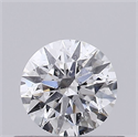 Natural Diamond 0.40 Carats, Round with Excellent Cut, F Color, I1 Clarity and Certified by GIA