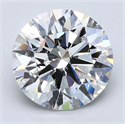 Diamante Natural 2.50 quilates, Redondo , Color H, claridad SI1 y certificado GIA
