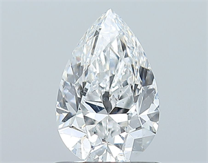Picture of Natural Diamond 1.00 Carats, Pear with  Cut, E Color, SI2 Clarity and Certified by GIA