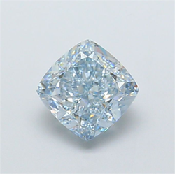 Picture of Lab Grown Diamond 2.56 Carats, CUSHION MODIFIED with  Cut, Fancy Intense Blue Color, VVS2 Clarity and Certified by IGI