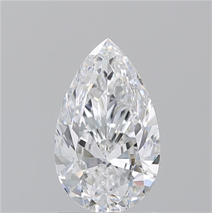 Picture of Natural Diamond 1.50 Carats, Pear with  Cut, D Color, IF Clarity and Certified by GIA